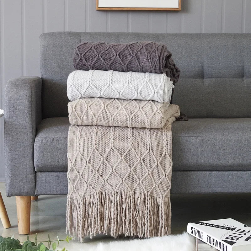 Knitted Throw Blanket