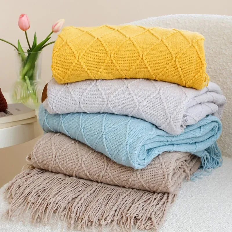 Knitted Throw Blanket
