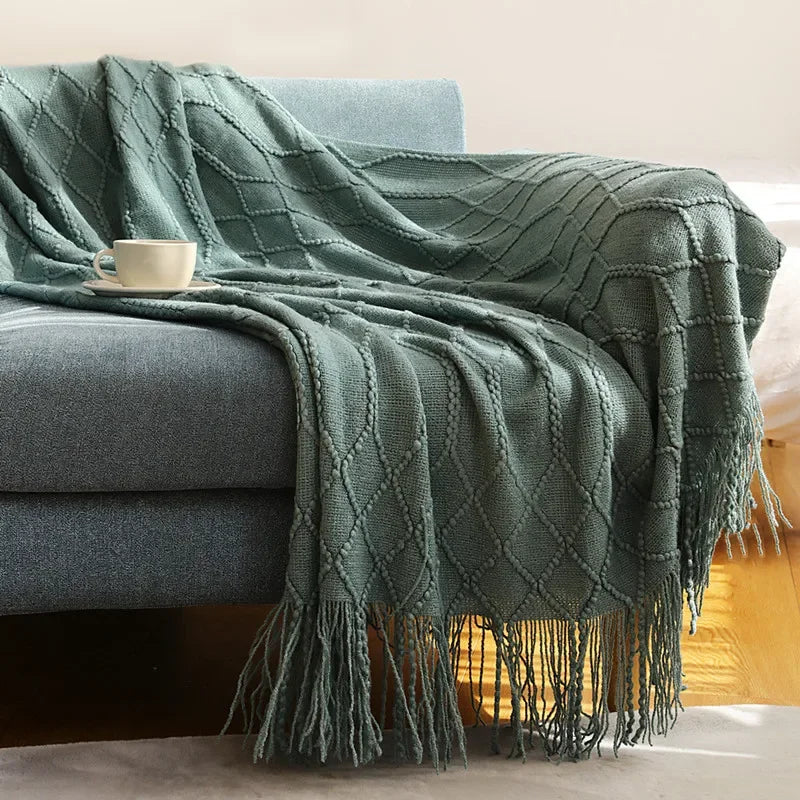 Knitted Throw Blanket