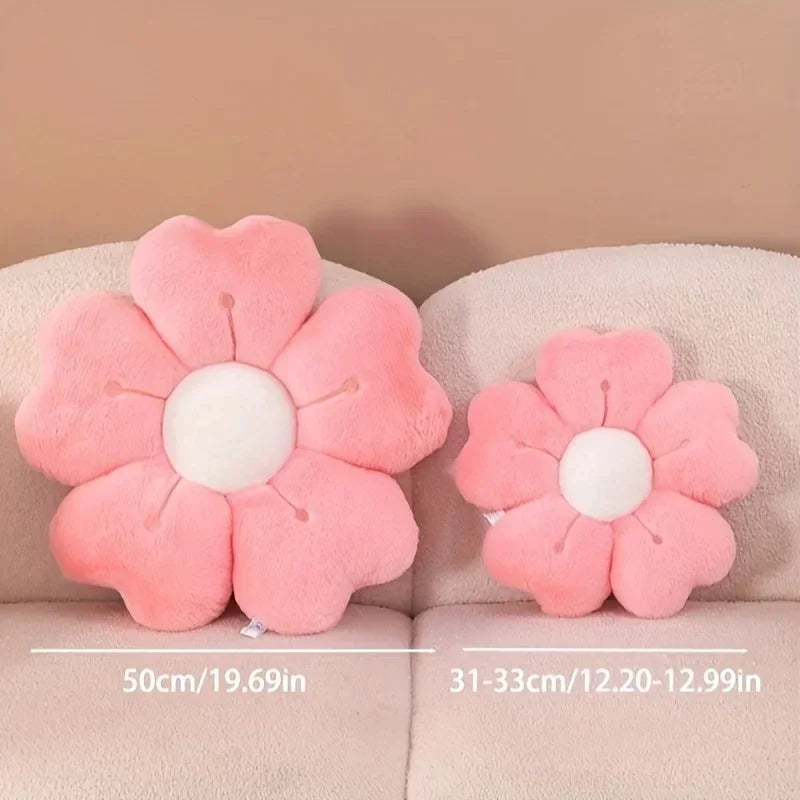 Soft Flower Throw Pillow