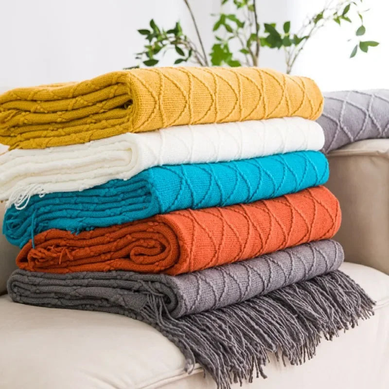 Knitted Throw Blanket