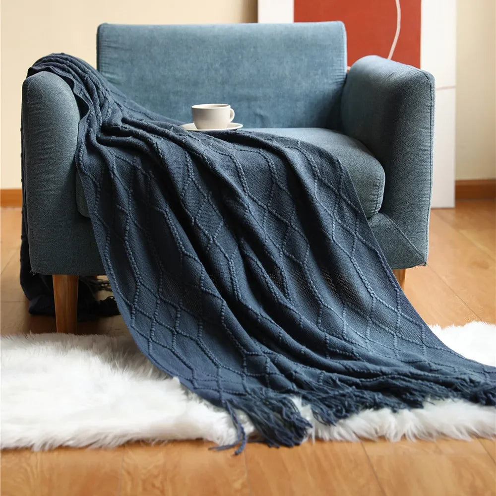 Knitted Throw Blanket